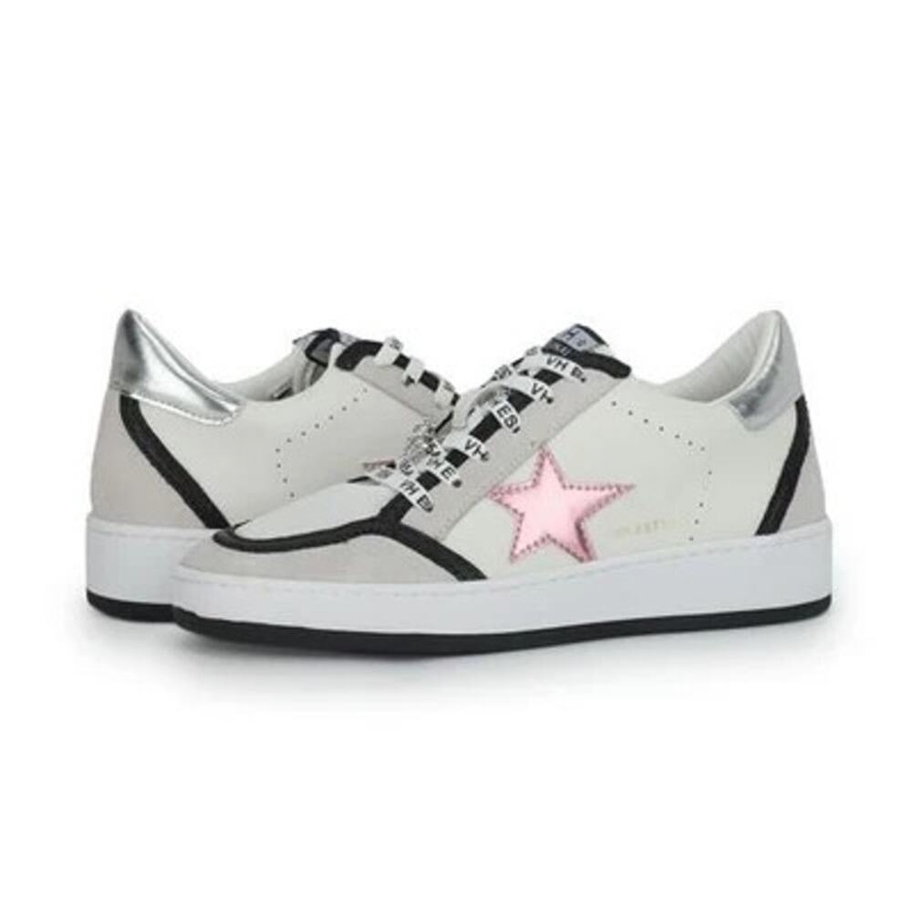 Vintage Havana Size 8.5 Pink/Silver Multi Denisse Sneaker Shoes Lace Up B27